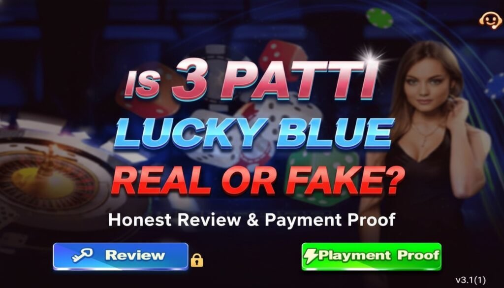 Is 3 Patti Lucky Blue Real or Fake? Honest Review & Payment Proof